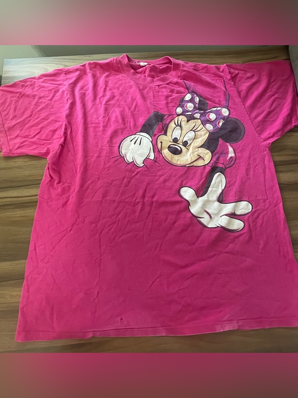 Vintage Disney Minnie  RARE 80s 90s All over Print Tee OS